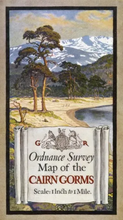 Framed Print : Map Cover / Cairngorms Framed Print : Map Cover / Cairngorms
