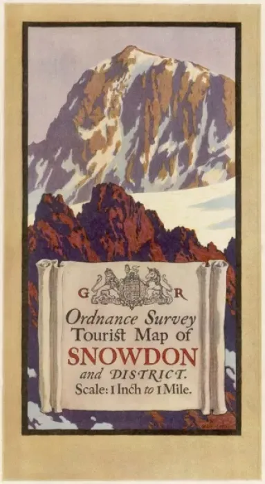 Framed Print : Map Cover / Snowdon Framed Print : Map Cover / Snowdon