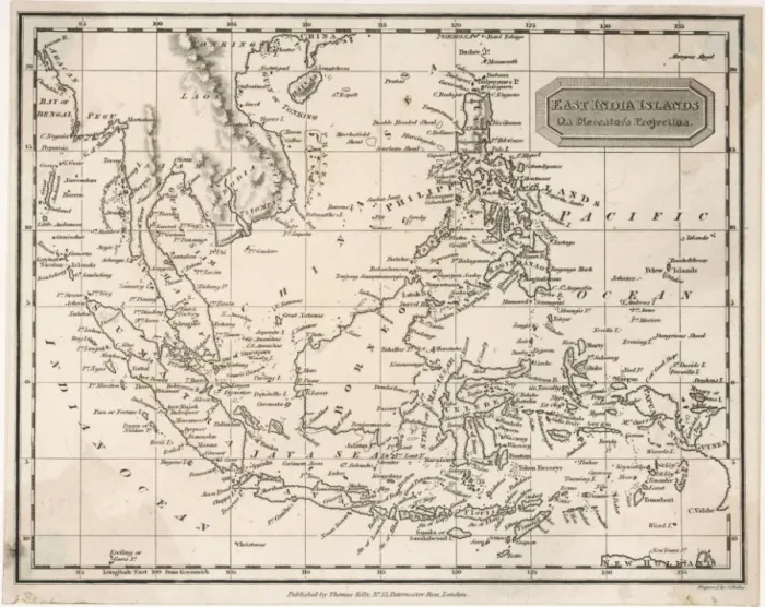 Framed Print : Map / East India Islands Framed Print : Map / East India Islands