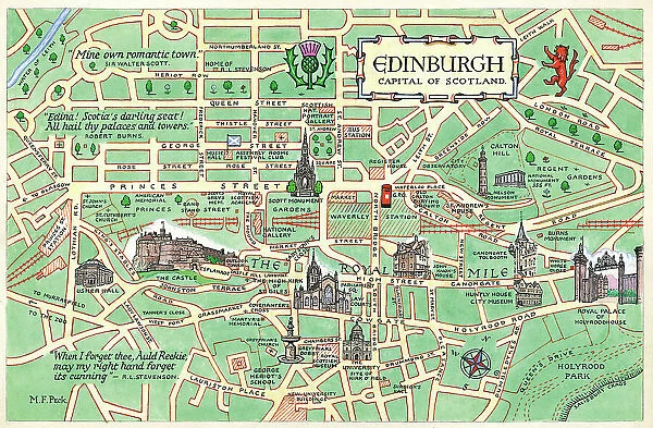 Map - Edinburgh, Capital of Scotland
