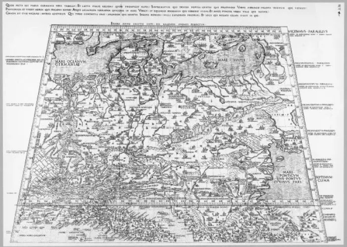 Framed Print : Map of Europe C15Th Framed Print : Map of Europe C15Th