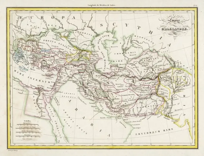 Framed Print : MAP  /  EUROPE  /  GREECE 323BC