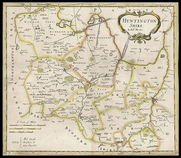 Map / Huntingdonshire 1810