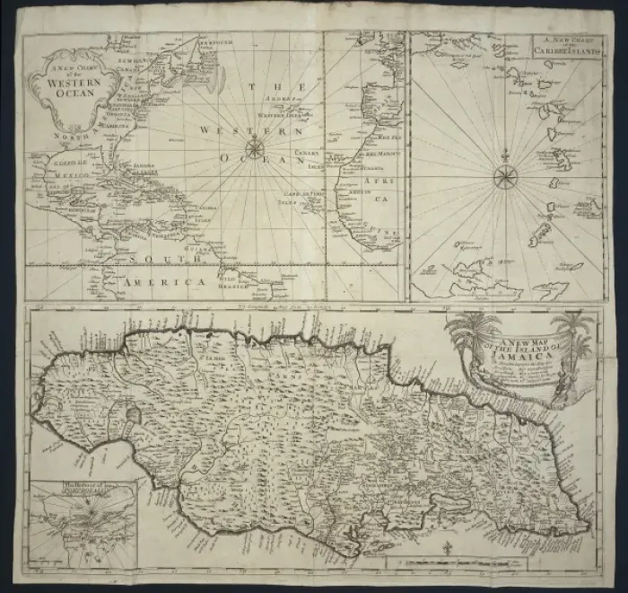 Framed Print : A Map of the Island of Jamaica Framed Print : A Map of the Island of Jamaica