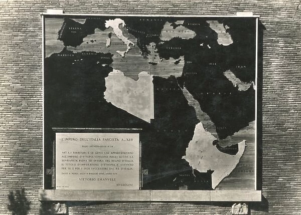Map of the Italian Empire in 1939