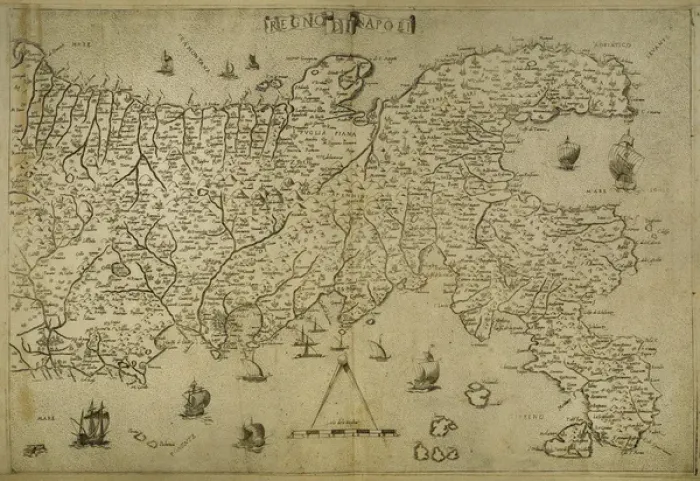 Framed Print : Map Kingdom of Naples. Southerm of Italian Peninsula. Italia Framed Print : Map Kingdom of Naples. Southerm of Italian Peninsula. Italia