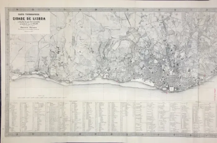 Framed Print : Map of Lisbon Framed Print : Map of Lisbon