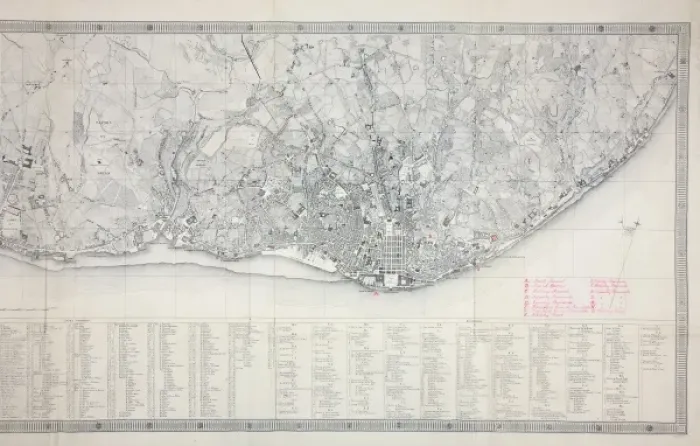 Framed Print : Map of Lisbon Framed Print : Map of Lisbon