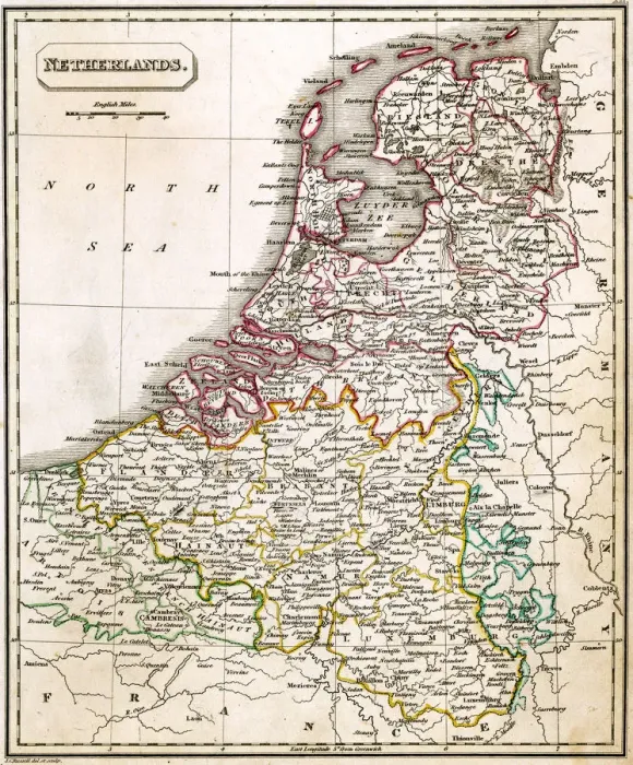 Framed Print : MAP / NETHERLANDS 1827 Framed Print : MAP / NETHERLANDS 1827