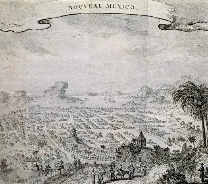 Framed Print : Map of New Mexico. 17th century Framed Print : Map of New Mexico. 17th century