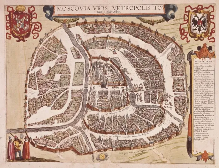 Framed Print : Map od Moscow. Engraving Framed Print : Map od Moscow. Engraving