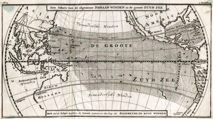 Framed Print : MAP / PACIFIC OCEAN 1700 Framed Print : MAP / PACIFIC OCEAN 1700