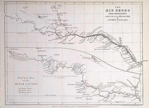 Map of Rio Negro & Rio Vaupes