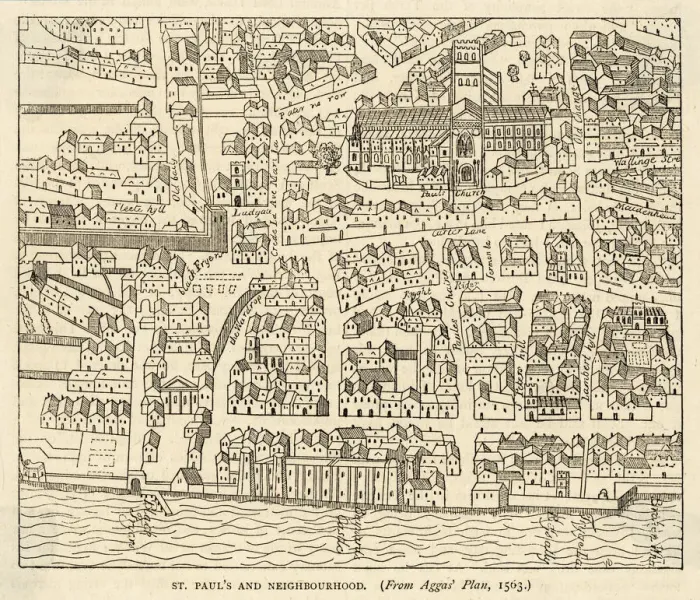 Framed Print : Map of St Pauls and area Framed Print : Map of St Pauls and area