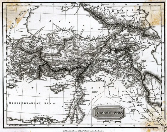 Framed Print : MAP / TURKEY 1817 Framed Print : MAP / TURKEY 1817