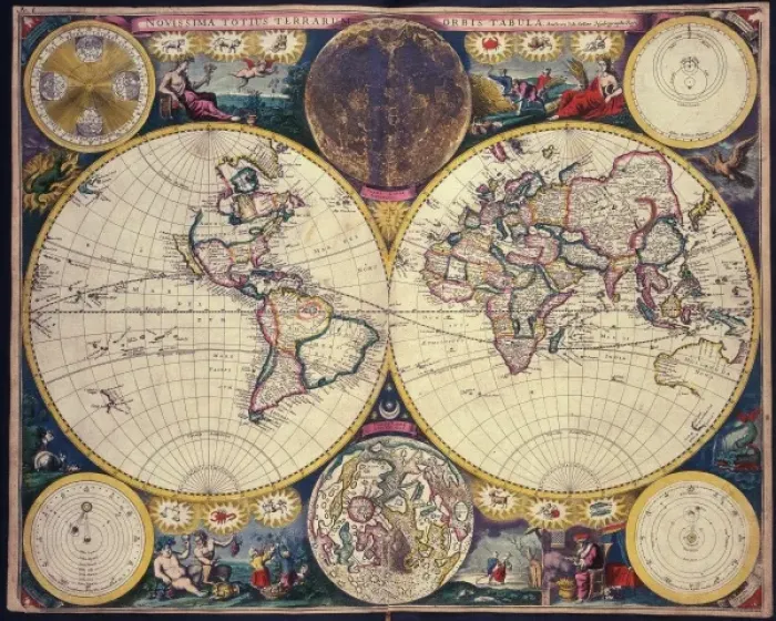 Framed Print : Map of the World Framed Print : Map of the World