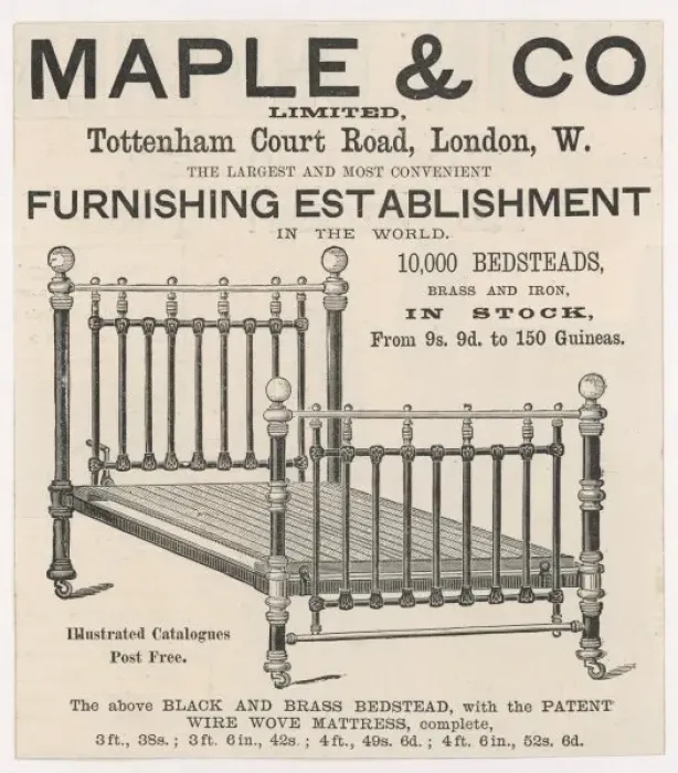 Framed Print : Maple Brass Bedstead Framed Print : Maple Brass Bedstead