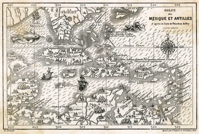 Framed Print : MAPS / AMERICAS / W. INDIES Framed Print : MAPS / AMERICAS / W. INDIES