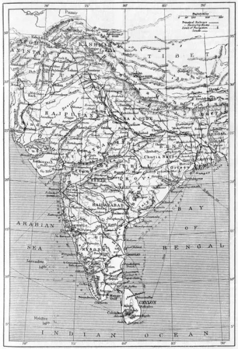 Framed Print : MAPS / INDIA 1908 Framed Print : MAPS / INDIA 1908