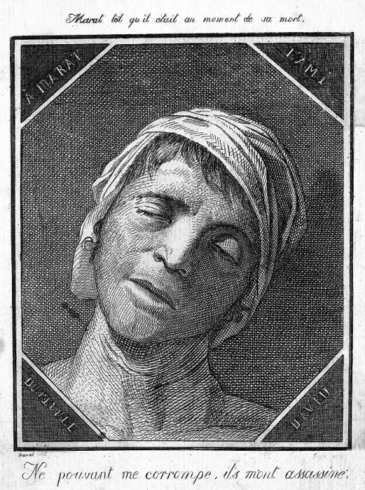 Framed Print : MARAT DEAD Framed Print : MARAT DEAD