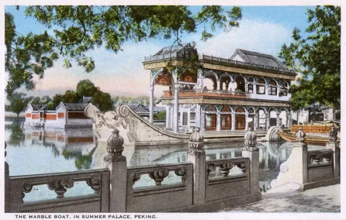 Framed Print : The Marble Boat - Summer Palace - Beijing, China Framed Print : The Marble Boat - Summer Palace - Beijing, China