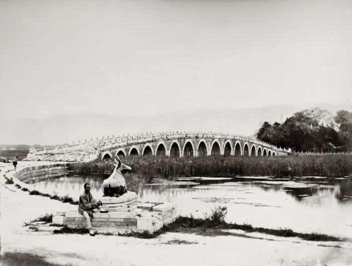 Framed Print : Marble Bridge, Summer Palace, Peking, Beijing, China Framed Print : Marble Bridge, Summer Palace, Peking, Beijing, China