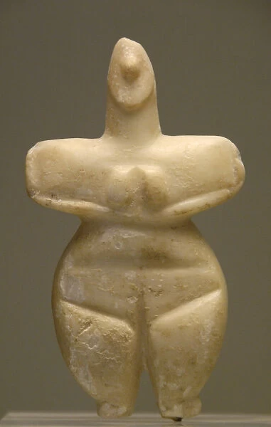 Marble female figure. Neolithic. V millennium B.C. Greece