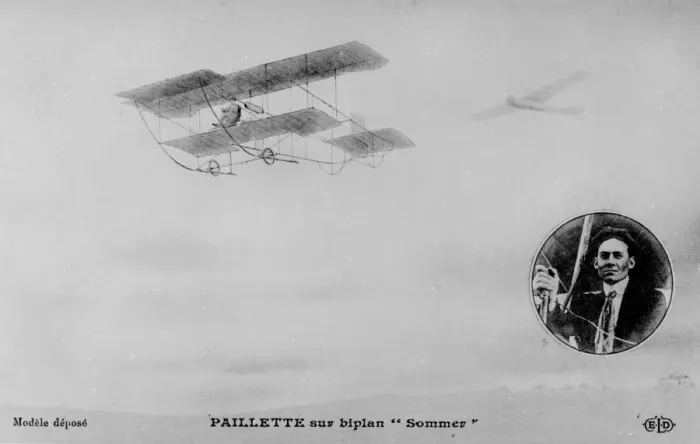 Framed Print : Marcel Paillette, an early French aviation pioneer Framed Print : Marcel Paillette, an early French aviation pioneer