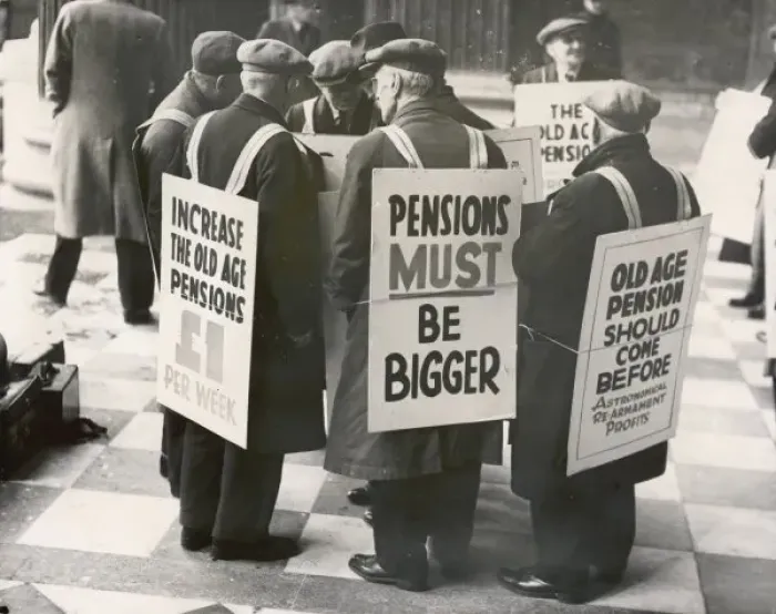 Framed Print : March / Pension Increase Framed Print : March / Pension Increase