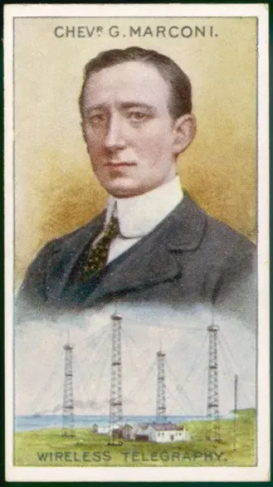Framed Print : Marconi (Cig. Card 1) Framed Print : Marconi (Cig. Card 1)