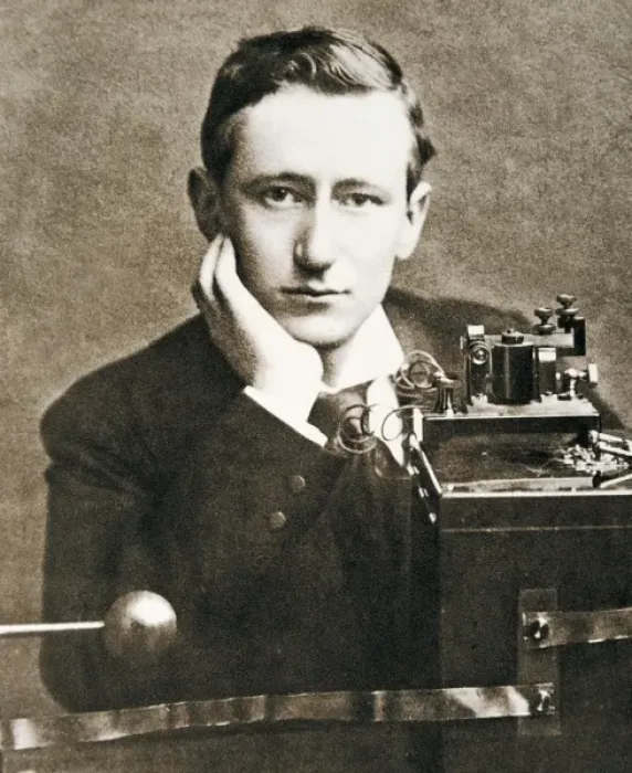 Framed Print : MARCONI, Guglielmo (1874-1937). Italian physicist Framed Print : MARCONI, Guglielmo (1874-1937). Italian physicist