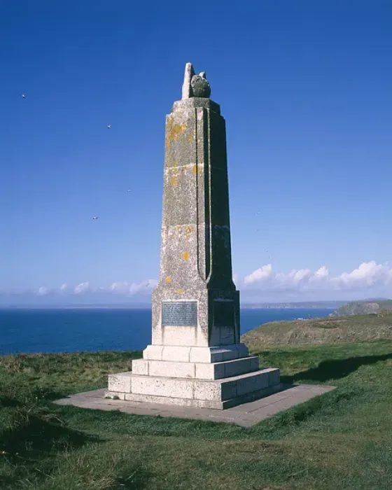 Framed Print : Marconi monument, Poldhu, southern Cornwall Framed Print : Marconi monument, Poldhu, southern Cornwall