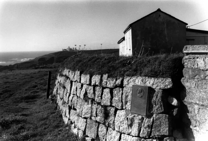 Framed Print : Marconi plaque, Bass Point, Cornwall Framed Print : Marconi plaque, Bass Point, Cornwall