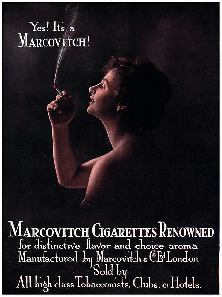 Marcovitch Cigarettes Advertisement