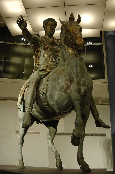 Marcus Aurelius (121-180). Roman Emperor. Equestrian statue