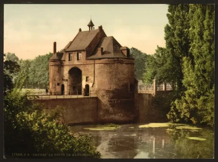 Framed Print : The Marechal gate, Bruges, Belgium Framed Print : The Marechal gate, Bruges, Belgium