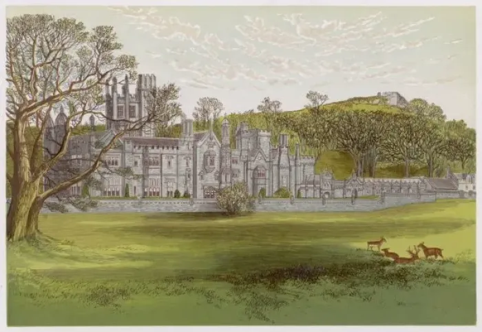 Framed Print : Margam Abbey 1879 Framed Print : Margam Abbey 1879