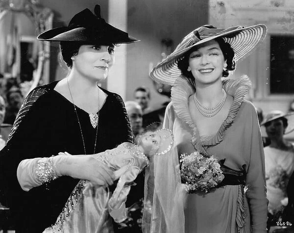 Margaret Dumont (left) and Rosalind Russell (right)