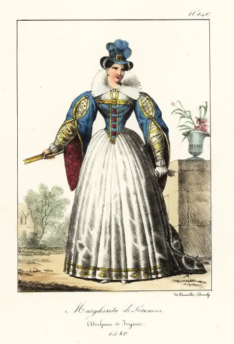 Framed Print : Margaret of Lorraine, Duchess of Joyeuse, aged 16, 1580 Framed Print : Margaret of Lorraine, Duchess of Joyeuse, aged 16, 1580