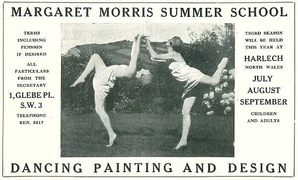 Margaret Morris Summer School Advertisement