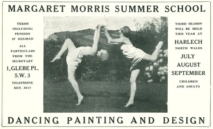 Framed Print : Margaret Morris Summer School Advertisement Framed Print : Margaret Morris Summer School Advertisement