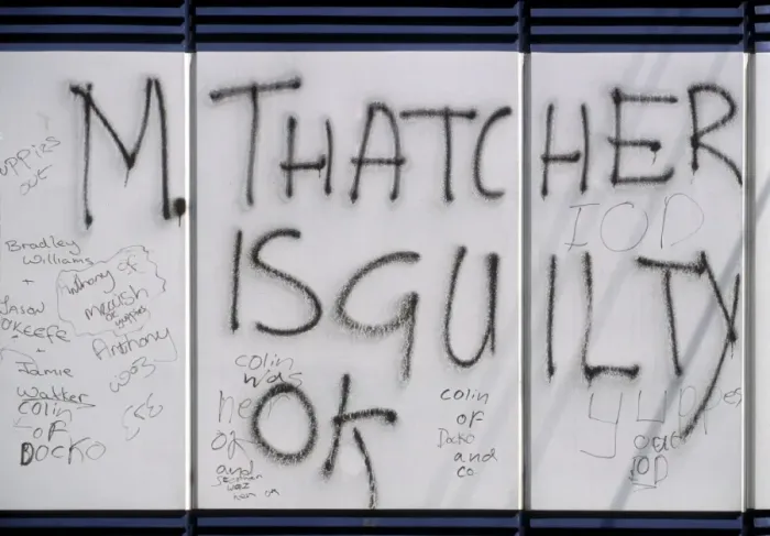 Framed Print : Margaret Thatcher Graffiti Framed Print : Margaret Thatcher Graffiti