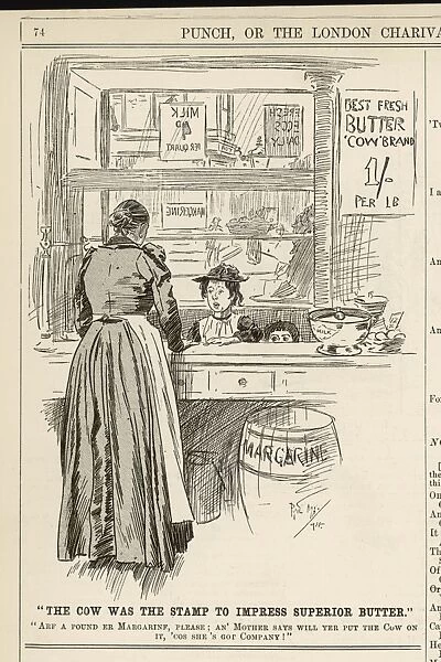 Margarine Cartoon / 1894