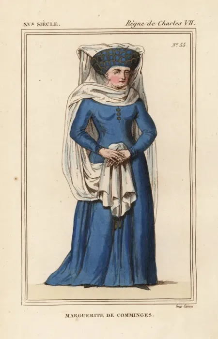 Framed Print : Marguerite de Comminges, wife of Mathieu de Foix, 1363-1443 Framed Print : Marguerite de Comminges, wife of Mathieu de Foix, 1363-1443