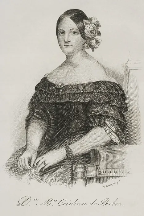 Framed Print : Maria Cristina de Borbon Dos Sicilias (1806-1878) Framed Print : Maria Cristina de Borbon Dos Sicilias (1806-1878)