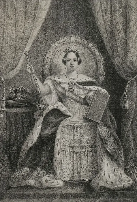 Framed Print : Maria II of Portugal (1819-1853). Queen of Portugal Framed Print : Maria II of Portugal (1819-1853). Queen of Portugal