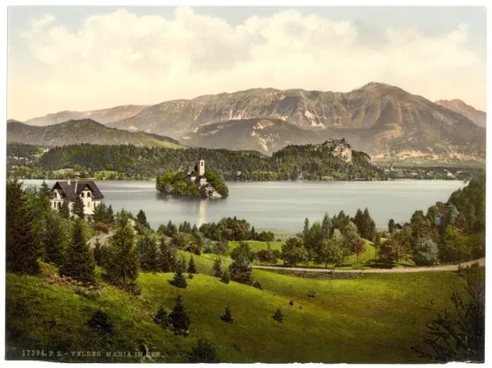 Framed Print : Maria Lake, Carniola, Austro-Hungary Framed Print : Maria Lake, Carniola, Austro-Hungary
