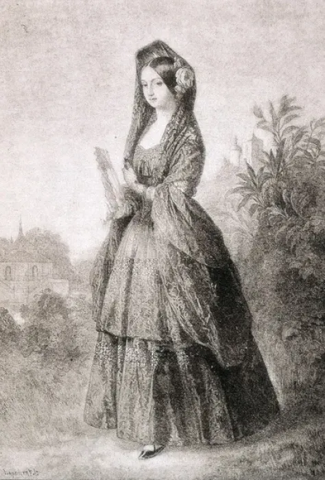 Framed Print : MARIA LUISA FERNANDA de BorbBorb1832-1897) Framed Print : MARIA LUISA FERNANDA de BorbBorb1832-1897)