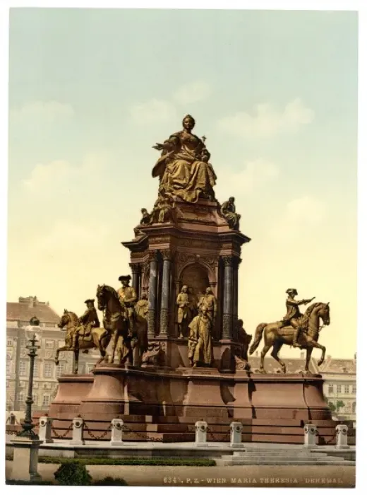 Framed Print : Maria Theresa Monument, Vienna, Austro-Hungary Framed Print : Maria Theresa Monument, Vienna, Austro-Hungary