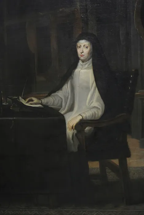 Framed Print : Mariana of Austria (1634-1696) by Juan Carreno de Miranda Framed Print : Mariana of Austria (1634-1696) by Juan Carreno de Miranda